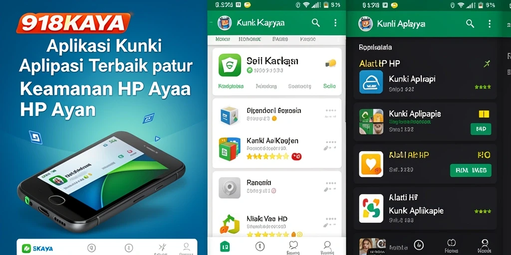 Antarmuka pengguna aplikasi 918KAYA yang sederhana dan fungsional.