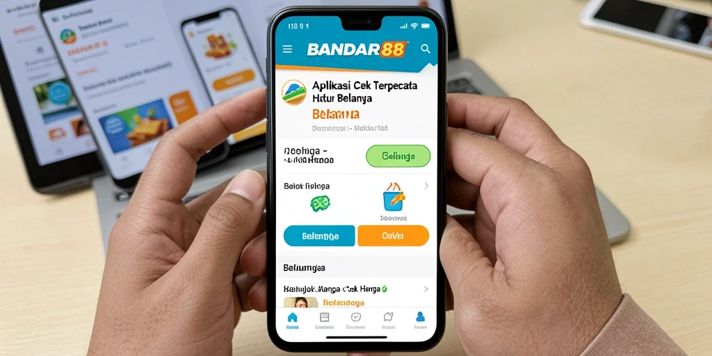 Tampilan antarmuka aplikasi Cek Harga BANDAR88 yang intuitif dan user-friendly.