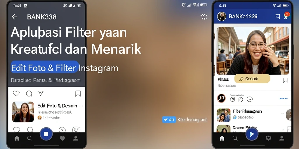 Tampilan antarmuka aplikasi BANK338 yang intuitif dan penuh warna.