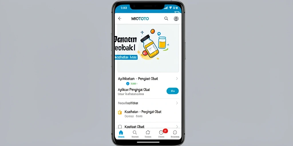 Tampilan antarmuka MIOTOTO yang sederhana dan informatif.